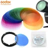 Godox AK-R16 magnetische halterung diffusor platte mit V-11C / V-11T farbe effekt gel set für godox