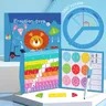 Kinder Magnet fraktion Mathe Spielzeug Holz Fraktion Buch Set Unterricht visuelle Hilfe Kinder