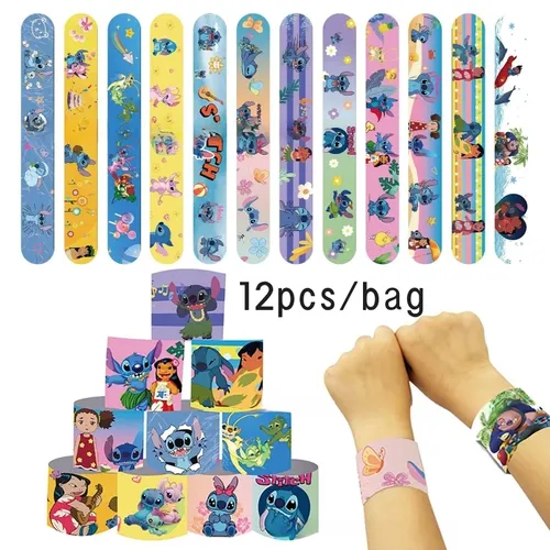 Disney Snap Circle Party Armbänder Stich Figuren Anime Armband Kind Slap Band Puzzle Spielzeug