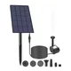 2 5 w Solar brunnen pumpe mit 4 Düsen DIY Tauch wasserpumpe Wand brunnen pumpe für Aquarium Garten