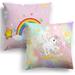 MUSOLEI Home Decor Pillow Covers 18x18 Inch Set of 2 Pink Blue Unicorn Mermaid Decorative Throw Rainbow Pillow Covers for Girl Home Pillowcase Decorations Pillow Case for Couch Sofa