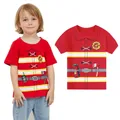 Kinder Jungen drucken T-Shirt Kleinkind Pilot Feuerwehr mann Piraten polizei Astronauten Bauarbeiter