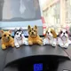 Auto schütteln kopf hund ornamente zubehör pet dashboard puppen automatische schütteln kopf