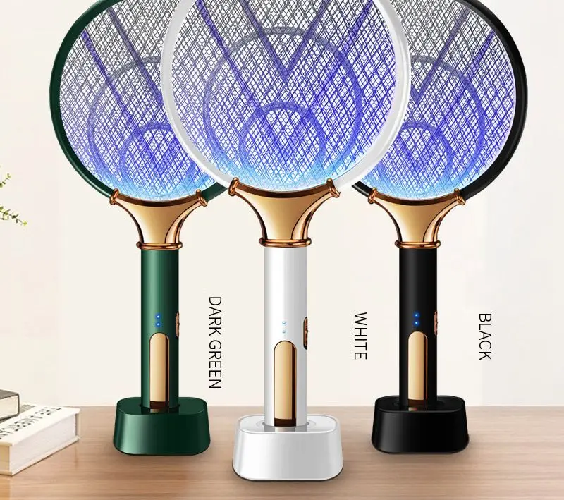Mücken schläger 2 in 1 USB wiederauf ladbare Fly Zapper Swatter Lampe Verführung falle Sommernacht Baby Schlaf schützen Werkzeuge Image