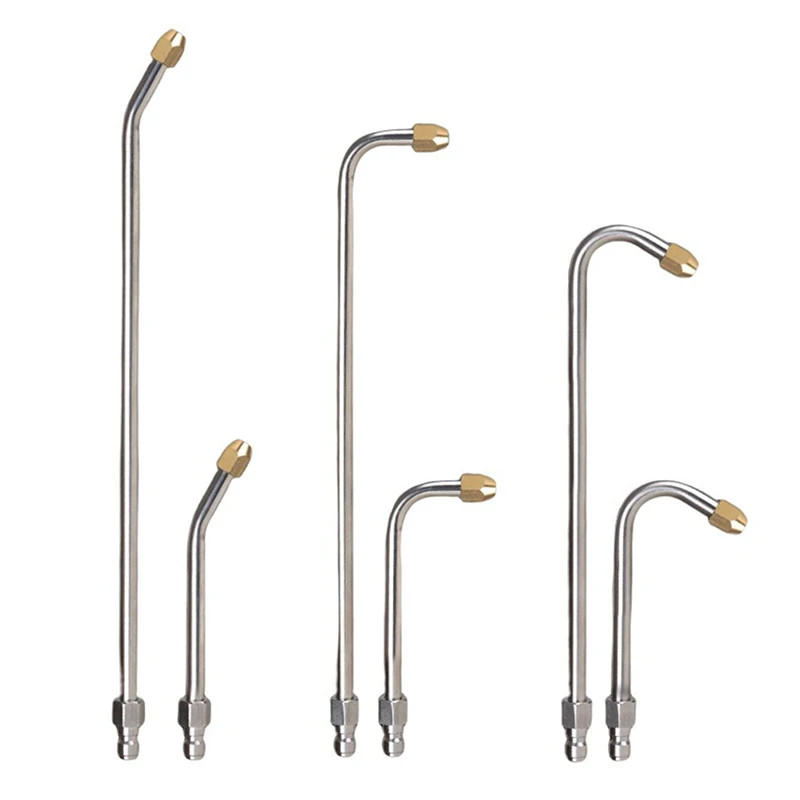 25 ° 90 ° U-Form Druck Auto waschanlage abgewinkelte Lanze Verlängerung sprüh stab Düse für Power Spritzpistole Klimaanlage Reinigung Image