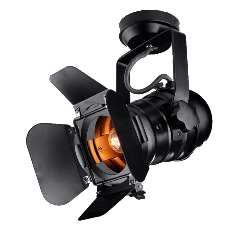 E27 Vintage Deckeisen Lampe Industrielle Licht Retro Lampe Einstellbar 4-Blatt Für Bekleidungsgeschäft Kaffee Bar Loft Stil Leuchte