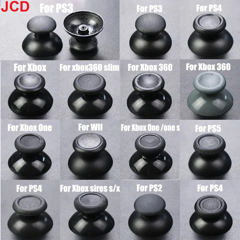 JCD 2 stücke Für PS2 PS3 PS4 PS5 Xbox One 360 Serie S X WiiU NGC Gamepad Controller 3D Analog Joystick pilz Stick Grip Kappe