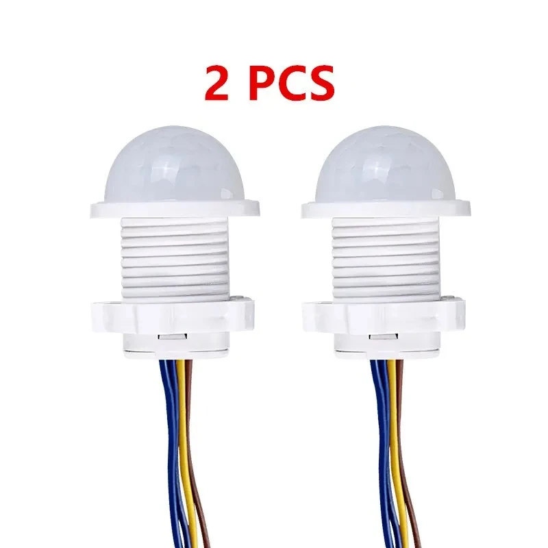 2PCS Smart PIR Sensor Detektor Schalter 110V 220V Menschlichen Körper Infrarot Auto On Off Licht Für LED lampe Decke Licht Panel Lichter Image