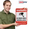 24-Stunden-Privatbesitz kein Haus friedens bruch Zeichen Video überwachungs schilder