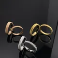 Klassische Luxus Schmuck Ausrüstung leichte Perle Band gerade Paar Ring Ehering mit einfacher