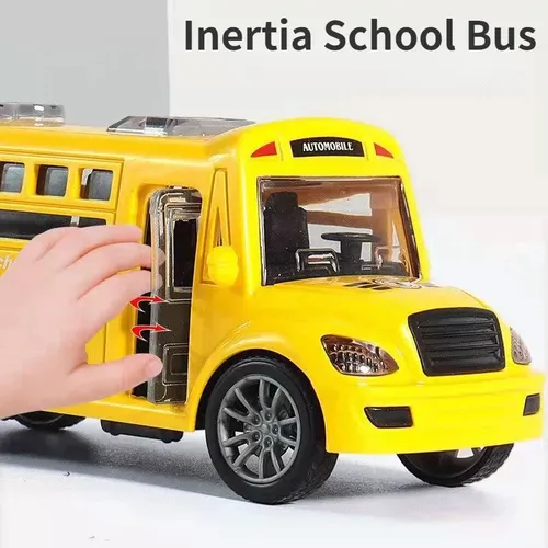 Schulbus Auto Spielzeug für Kinder Klasse ein Modell Spielzeug Junge mit öffnenden Türen Trägheit