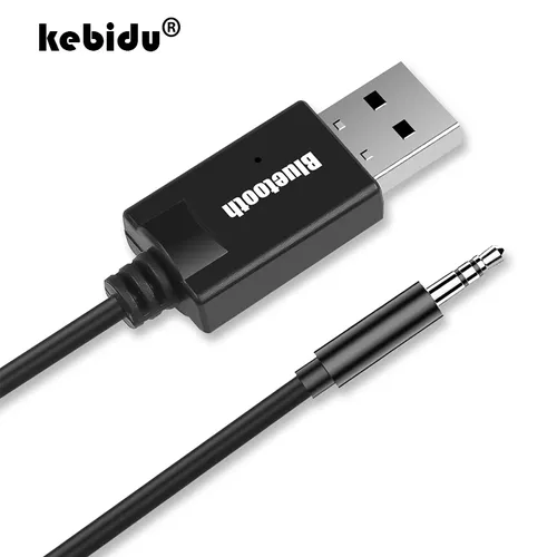 Kebidu 3 5mm Audio AUX Auto Receiver Adapter USB Bluetooth Wireless Audio Receiver Bluetooth 4 2