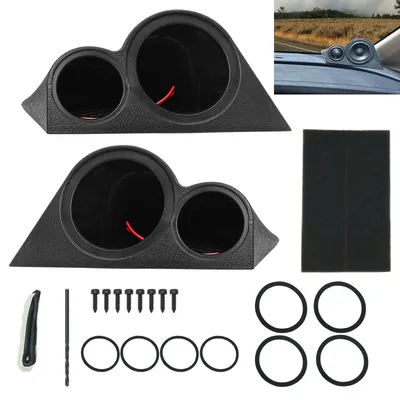 Universal Auto Audio Lautsprecher Halterung Schwarz Zwei-Wege Lautsprecher Basis Hochtöner Invertiert Form Höhen Lautsprecher Halterung Gehäuse Auto Zubehör