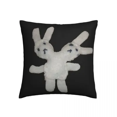 Zwei Headed Bunny Kissenbezug Weichen Stoff Kissen Abdeckung Geschenk Kissen Fall Abdeckung Bett Image