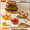 Kawasimaya Glas Lunchbox Mikrowelle Heizung Spezial schale mit Deckel versiegelt frisches Obst