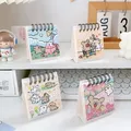 Mini Tisch kalender schöne Cartoon Tier Student Klassen zimmer Kalender kleine tragbare Spule