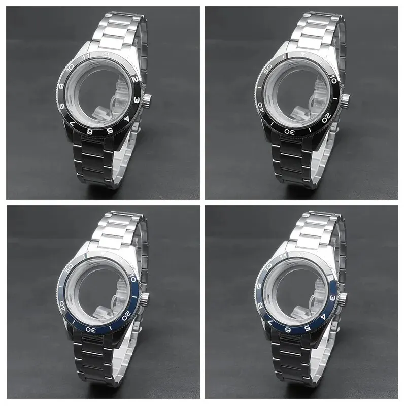 Neiton 41 mm Gehäuse, passend für ETA 2836 2824 NH35/36 Uhrenarmband, 316L-Stahl, Breite 20 mm, Saphirglas, wasserdicht Image