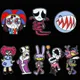 Die erstaunliche digitale Zirkus Emaille Pin Cartoon Figur Jax Pomni Caine Metall Abzeichen Brosche