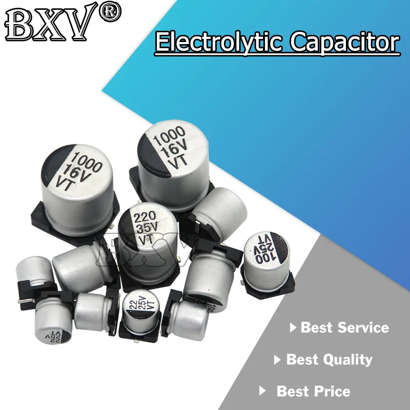 10 Stück smd Elektrolyt kondensator Aluminium neu 6,3 V 10V 16V 25V 35V 50V 1uf 2,2 uf 4,7 uf 10uf 47uf 220uf 330uf 470uf 680uf uf Image
