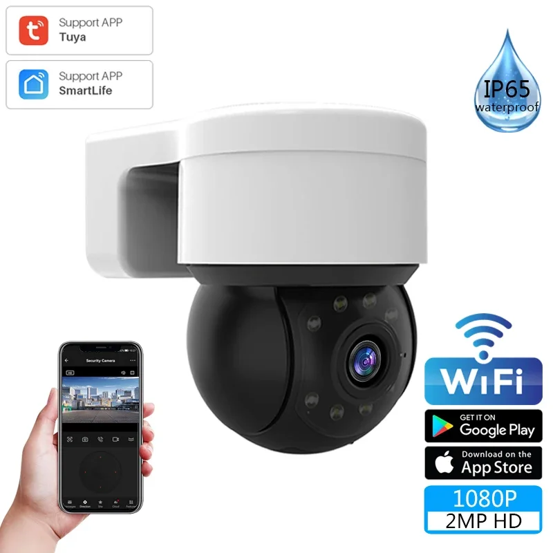 1080P IP Kamera 2MP Tuya APP Auto Tracking PTZ Kamera Smart Home Outdoor Wireless WIFI Kamera Überwachung Monitor Image