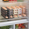 Automatisches Scrollen Eier halter Kühlschrank Lager regal große Kapazität Küche Rolling Egg