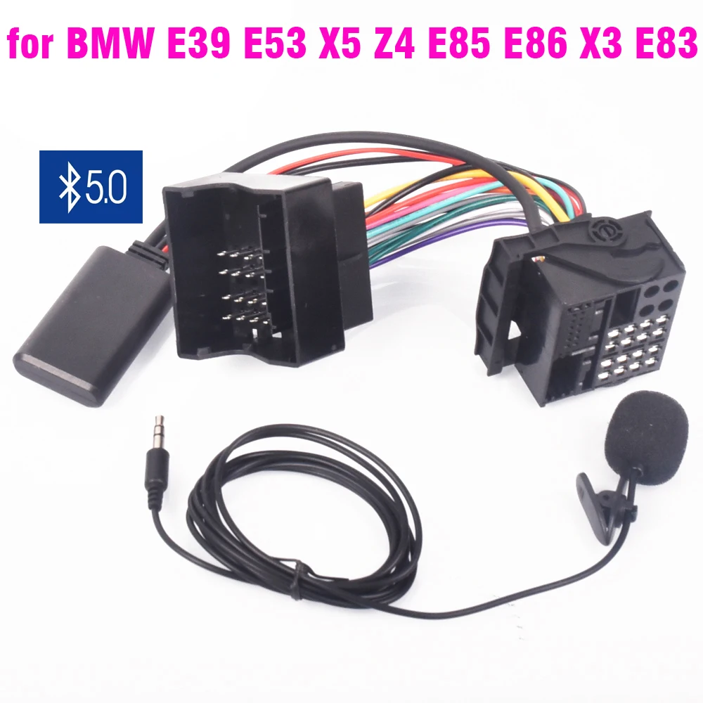 Bluetooth 5,0 Musik Audio Adapter Mikrofon Kabel Für MINIONE COOPER für BMW E39 E53 X5 Z4 E85 E86 X3 E83 Image