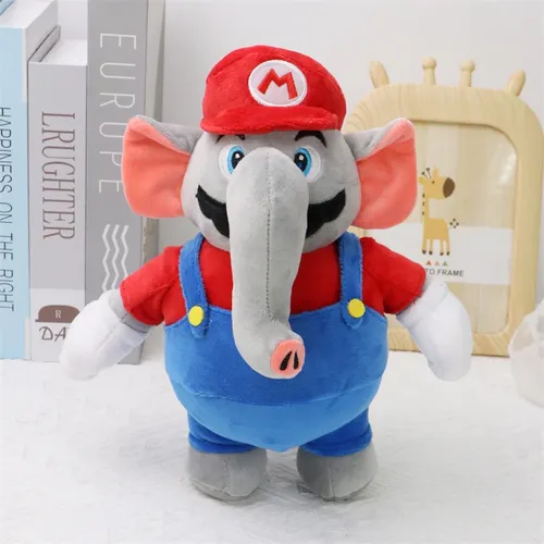 Neue kawaii Elefant Mario Luigi lustige Plüschtiere Mario Bros Wunder niedlichen Anime Stofftiere