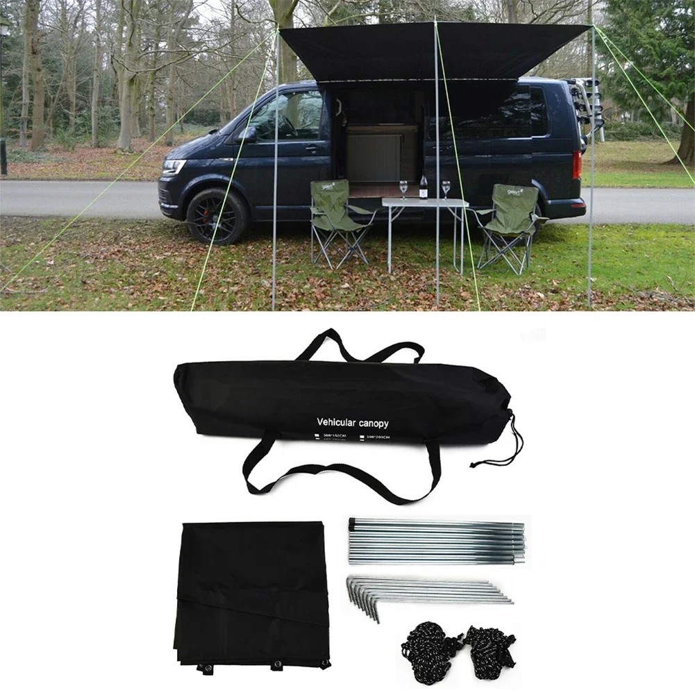 Markise wasserdicht Plane Zelt Schatten Outdoor Camping Auto Markise Seite Pergola Auto Heck Zelt Baldachin für Wohnmobil Wohnmobil Geländewagen Image