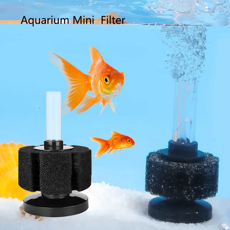 Mini Aquarium Schwamm Filter Aquarium Garnelen Teich Luftpumpe Biochemische Schwamm Filter Aquarium Filtration Filter BioSponge Filter