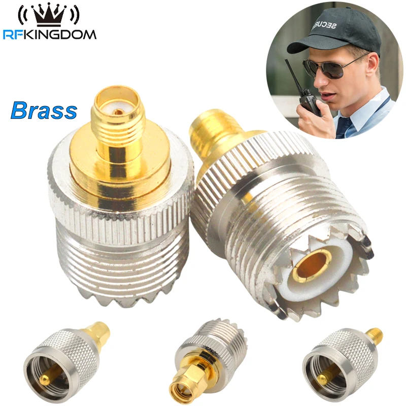 1PC UHF Buchse auf SMA Buchse Adapter RF Koaxial Coax Adapter UHF auf SMA Stecker SO239 für CB radio Ham Station Image