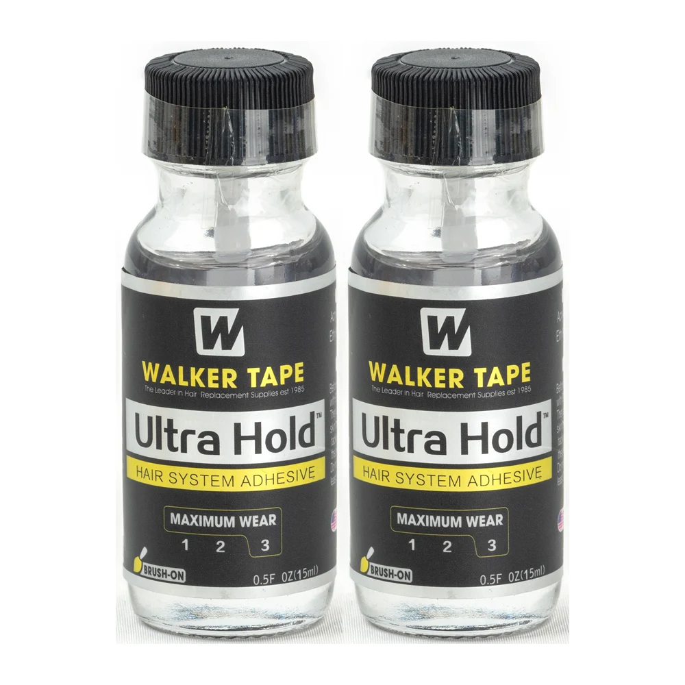 JT0.5FLOZ 15 ml Ultra Hold Haarkleber Kleber zum Aufbürsten für Spitzenperücken, für Spitzenperücken/Verschluss/Toupet, weicher Silikonkleber Image