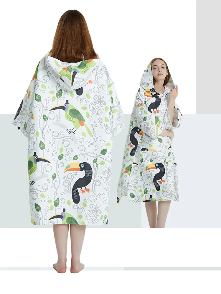 Surf Poncho Handtuch Poncho Schnellt rockn ender Handtuch Hoodie Mikro faser Strand Robe Wechsel Poncho Badet uch Strand Poncho für Erwachsene (a15) Image