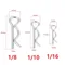 RC 10PCS 02053 Metal Body Clip For 1/8 1/10 1/16 HSP Redcat HPI On-Road Car Buggy Truck Spare Parts