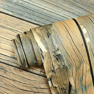 Distressed Holz Tapete selbst klebende Vinyl schälen und kleben Kontakt papier Holz Tapete Regal Image