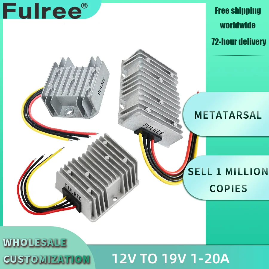 12 V Schritt bis zu 24V 19 V 1a 3a 5a 10a 15a 20a DC DC Boost Spannungs wandler 12 Volt bis 24 19 Volt Auto Laptop Netzteil Ladegerät Image