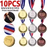 1-10 stücke Gold Silber Bronze Preise Gewinner Medaillen Sport tag Wettbewerbe Auszeichnungen