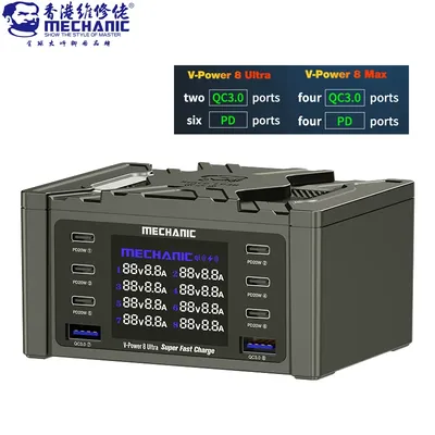 MECHANIC V-Power 8 Max Smart Charge unterstützt QC 3.0 Wireless Charge kabelloses Laden mit Image