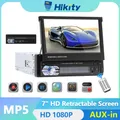 Hikity 1 Din 7-Zoll-Universal-Autoradio MP5-Player Touchscreen FM USB SD Rückfahr kamera Android