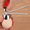 Edelstahl Eierschalen öffner Doppelkopf Metall gekochtes Ei kreative Gadgets Küche Koch werkzeug