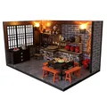 DIY Miniatur Holz Puppe Häuser Kit mit Möbel Chinesische Alte Küche Roombox Villa Puppenhaus