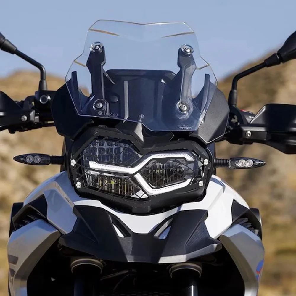 NEUE LOGO F850GS F750GS Scheinwerfer Abdeckung Schutz Grille Netz Schutz Für BMW F 850 GS F 750 GS 2018 - 2022 motorrad Zubehör Image
