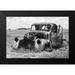 Vintage Photo Archive 24x17 Black Modern Framed Museum Art Print Titled - Vintage Car in Field