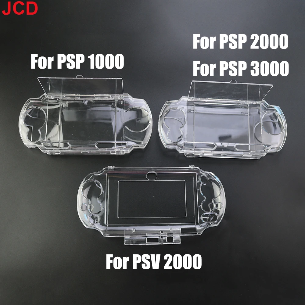 JCD 1 stücke Kristall Transparent Harte Schutzhülle Abdeckung Shell Für PsVita Psv PSP 1000 2000 3000 Full Body Protector haut Fall Image
