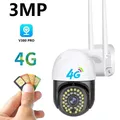 3mp 4g SIM-Karte 4x Zoom Ptz Dome Kamera HD Outdoor Ai Auto Tracking Überwachungs kamera Voll farbe