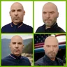 Cosplay Realist Glatze Mann Vin Diesel Jason Statham Gesicht Latex Masken lustige berühmte