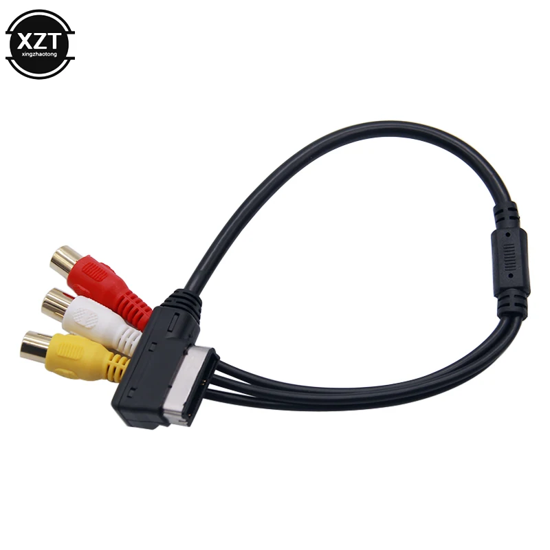 1 stücke Für VW Für Audi AMI AUX Kabel Adapter A3 A4 A6 A7 A8 Q5 Q7 R8 AMI MMI RCA 3RCA DVD Video Audio Eingang Draht Adapter Zubehör Image