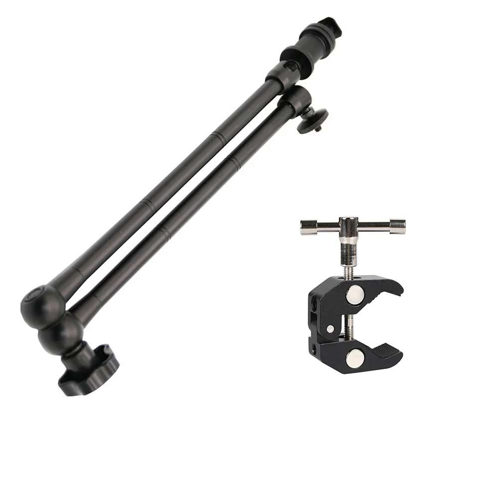 20'' Gelenkkamera Magic Arm Super Clamp Phgraphy Zubehör für Canon Nikon Sony Monitor Mic Flash Halterung Beleuchtung Ständer Image