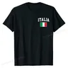 Italia Flagge Italien Italienisch Italiano T-Shirt T-shirts Gedruckt Auf Slim Fit Herren T-shirt