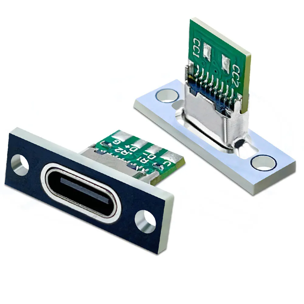 1-10 stücke Typ-C 2/3/6Pin Wasserdichte Streifen Linie Von Solder Joint Buchse Jack Lade port USB Buchse Stecker Image