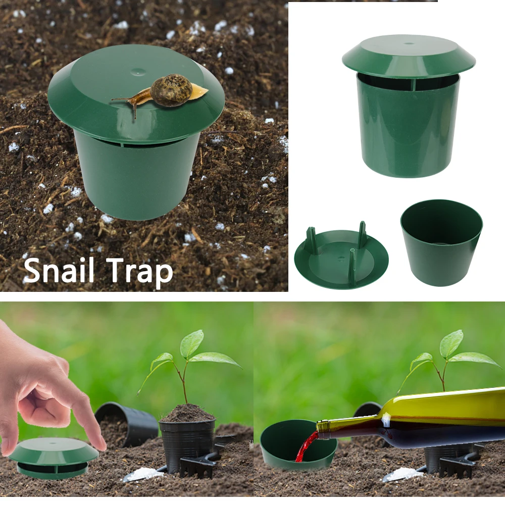 Garten Bauernhof Schutz Slug Haus Schädlinge Ablehnen Tier Schädlingsbekämpfer Schneckenfalle Catcher Gintrap Werkzeuge Schneckenkäfig Umweltfreundlich Image